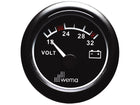 NauticPro.dk | Wema, Voltmeter 24V, Letlæselig, IP67, Anti-dug Linse, LED-baggrundsbelysning, Ø58 mm