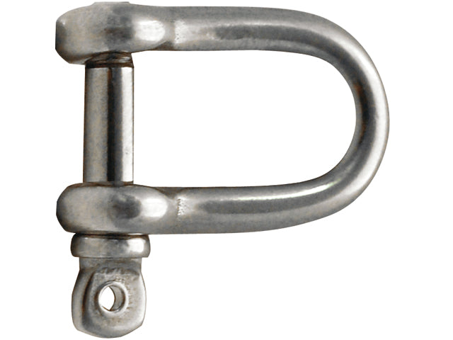 Talamex, D-sjækel, rustfrit stål AISI 316, 8 mm x 32 mm, (08556108), 10 stk