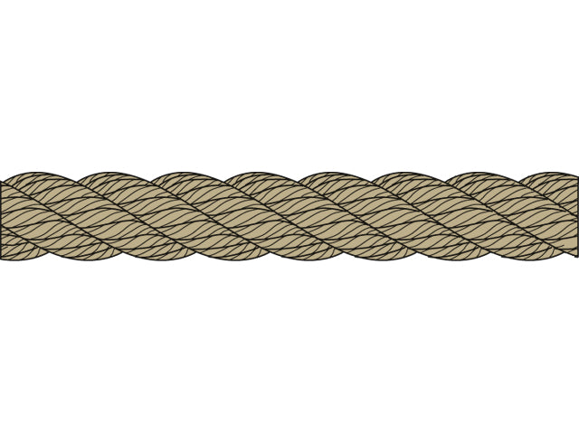 Talamex, 3-strenget polyesterline, 12 mm x 200 m