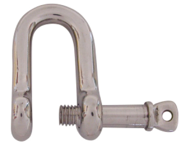 Talamex, sjækel med skruepin, rustfrit stål AISI 316, 10 mm x 5 mm