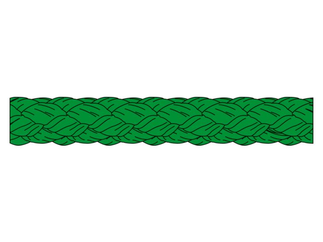 Talamex, flettet polypropylen, 2 mm x 100 m, grøn
