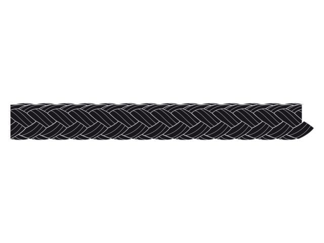 Talamex, flettet polypropylen, 3 mm x 100 m, sort
