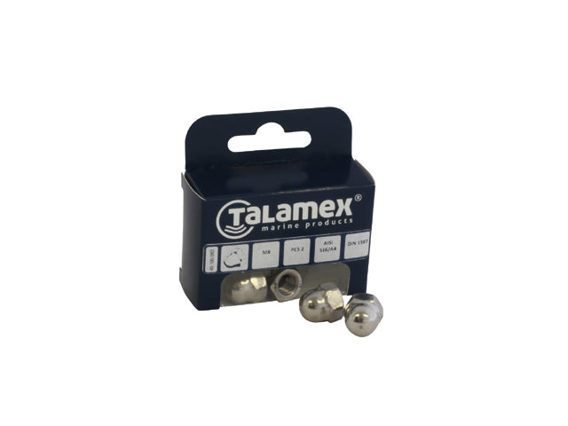 Talamex, sexkantmutter, rostfritt stål AISI 316, M5, 6 st