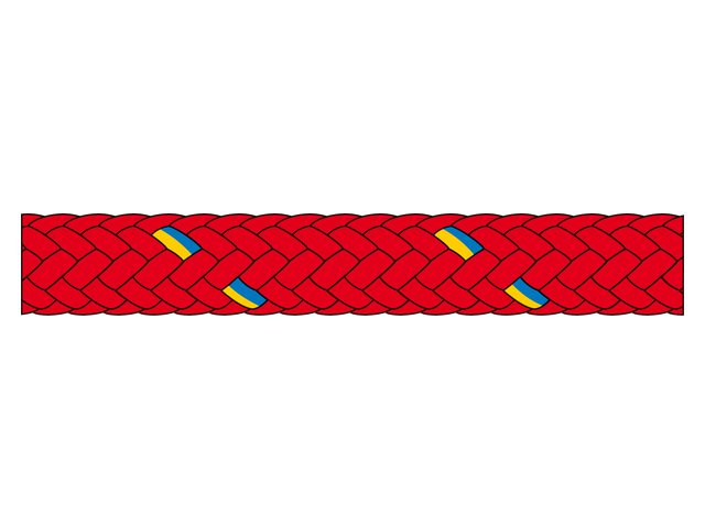 Talamex, cruising line, 10 mm x 200 m, rød