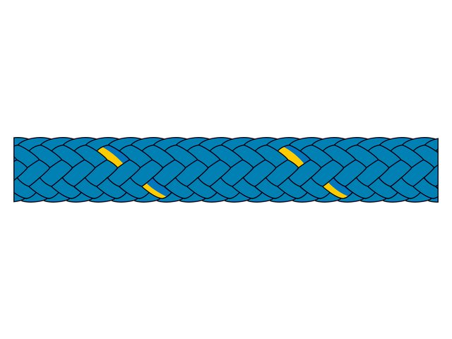 Talamex, cruising line, 10 mm x 200 m, blå