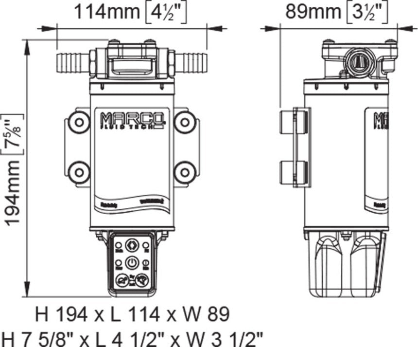 Marco, reversibel pumpe, 10 l/min (164 095 15)
