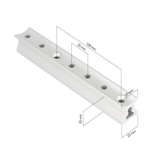 Pfeiffer, X-profiili, 23 x 23 x 29 mm x 120 cm (7460201-1,2M)